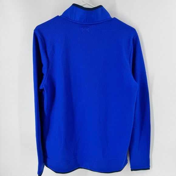 Under Armour Men's Blue ColdGear Long Sleeve Golf Pullover Sweater M - Picture 3 of 7